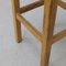 Vintage Barstools in Massive Oak and Rattan, 1970s Set of 4 8
