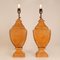 English Chesterfield Traditional Leather Table Lamps by Jacques Adnet, 1980s, Set of 2, Image 4