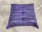 Puf vintage de cuero de Ligne Roset, años 90, Imagen 2