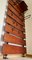Teak Floor-to-Ceiling Wall Coat Rack, 1960s, Image 5