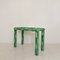 Mid-Century Modern Green Ceramic Console Table with Mirror, 1970, Set of 2 7