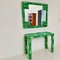 Mid-Century Modern Green Ceramic Console Table with Mirror, 1970, Set of 2 4