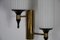 Brass and Opaline Wall Lamps attributed to Stilnovo, Italy, 1960s, Set of 2 8