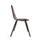 Vintage Black Lacquered Steel & Leather Dining Chairs, Set of 10 5