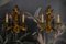 Hollywood Regency Style Gilt Metal and Crystal Glass Sconces, 1970s, Set of 2 7