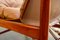 Scandinavian Safari Leather Lounge Chair in Teak, 1960s 5