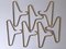 Mid-Century Modern Coat Hangers by Carl Auböck for Werkstätte Carl Auböck, Austria, 1960s, Set of 7 8