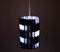 Silver and Blue Facet Pendant by Louis Weisdorf for Lyfa, Denmark, 1960s, Image 4