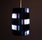 Silver and Blue Facet Pendant by Louis Weisdorf for Lyfa, Denmark, 1960s, Image 9