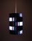 Silver and Blue Facet Pendant by Louis Weisdorf for Lyfa, Denmark, 1960s, Image 3