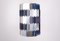 Silver and Blue Facet Pendant by Louis Weisdorf for Lyfa, Denmark, 1960s, Image 1