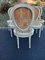Louis Xvi Cannage Style Medallion Chairs, Set of 6 3