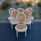 Louis Xvi Cannage Style Medallion Chairs, Set of 6 2