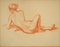 Ludwig Von Hofmann, Female Nude from the Back, 1900, Drawing on Paper 1