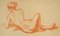 Ludwig Von Hofmann, Weiblicher Akt von hinten, 1900, Zeichnung auf Papier 2