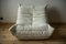 Togo Lounge Chair in White Bouclette by Michel Ducaroy for Ligne Roset 1