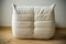 Togo Lounge Chair in White Bouclette by Michel Ducaroy for Ligne Roset 7
