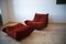Fauteuil et Pouf Togo par Michel Ducaroy pour Ligne Roset, 1973 1