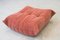 Pouf Togo en Corduroy Corail par Michel Ducaroy pour Ligne Roset 4