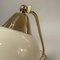Tischlampe aus Messing, Opalglas & Bakelit, Deutschland, 1950er 12