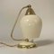Tischlampe aus Messing, Opalglas & Bakelit, Deutschland, 1950er 16