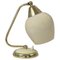 Tischlampe aus Messing, Opalglas & Bakelit, Deutschland, 1950er 1