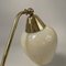Tischlampe aus Messing, Opalglas & Bakelit, Deutschland, 1950er 7
