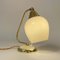 Tischlampe aus Messing, Opalglas & Bakelit, Deutschland, 1950er 17