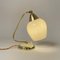 Tischlampe aus Messing, Opalglas & Bakelit, Deutschland, 1950er 8