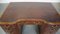 English Wooden Curved Front Desk with Leather Top, Late 19th Century 7