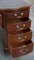 English Wooden Curved Front Desk with Leather Top, Late 19th Century 8