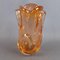 Vase en Verre de Murano Orange Transparent, 1970s 2