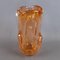 Vase en Verre de Murano Orange Transparent, 1970s 1