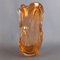 Vase en Verre de Murano Orange Transparent, 1970s 4