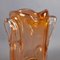 Vase en Verre de Murano Orange Transparent, 1970s 9