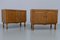 Moderne dänische Eichenholz Schränke von Kjærnulf, 1960er, 2er Set 1
