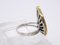 Vintage Blatt Ring aus Sterling Silber und Zirkonen, 19. Jh., Italien 15