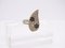 Vintage Blatt Ring aus Sterling Silber und Zirkonen, 19. Jh., Italien 13