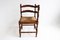 Antique Corner Chair in Turned Wood with Woven Rush Seat, 1930s 1