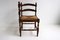 Antique Corner Chair in Turned Wood with Woven Rush Seat, 1930s 4