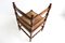 Antique Corner Chair in Turned Wood with Woven Rush Seat, 1930s 6