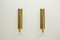 Vintage Brass Wall Candlesticks by Pierre Forssell for Skultuna, 1960s, Set of 2, Image 2