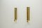 Vintage Brass Wall Candlesticks by Pierre Forssell for Skultuna, 1960s, Set of 2, Image 1