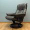 Vintage Black Lounge Chair from Stressless 2