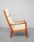 Mid-Century Oak Highback Senator Armchair by Ole Wanscher for Poul Jeppesen 2