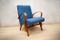 Blue Czech Armchairs, 1960s, Set of 2, Image 3