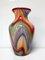 Mid-Century Multicolored Stained Glass Vase 1
