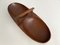 Large Teak Bowl Model 451 with Brass & Leather Handle by Carl Auböck, Vienna, Austria, 1950s 6