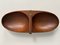 Large Teak Bowl Model 451 with Brass & Leather Handle by Carl Auböck, Vienna, Austria, 1950s 8