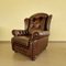 Chesterfield Livingroom Set in Brown Leather, Set of 3 10